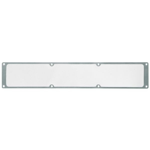 Meelbroek antislipplaat aluminium met m2 antislipcoating, Easy Clean wit 114x1000mm, APM3EF2
