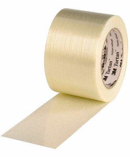 3M filamenttape voor verpakkingen van zware en gevaarlijke goederen, 75 mm breed x 50 m, dikte 100 µ, verpakking: 12 rollen, 299493