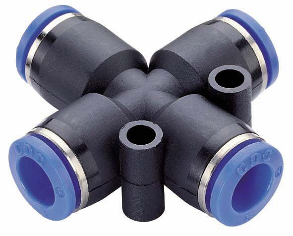 timmer B-KV-4-KU, kunststof kruisverbinder, slang Ø: 4 mm, VE: 10 stuks, 03070113