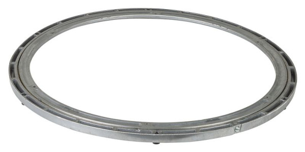 BS rollendraaikrans, draagvermogen 350 kg, dikte 15 mm, buiten-Ø 450 mm, aluminium (zonder tanden), D84.450