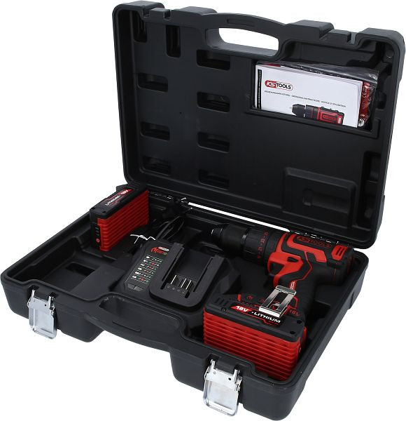 KS Tools eMONSTER borstelloze accu-klopboormachine-/schroevendraaierset, 4-delig, 515.6300