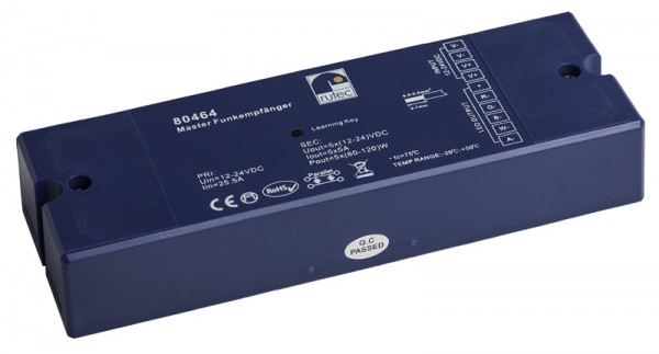 rutec Projekt Master radio-ontvanger 12 / 24V 60W / 120W RGB + W + WW radio-ontvanger, PHZ464