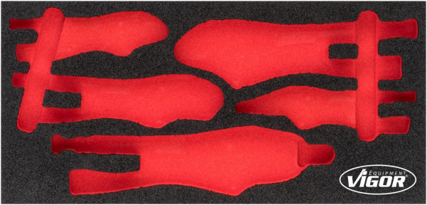 VIGOR 2-componenten zachtschuiminleg, afmetingen inzet / lademaat: S (188 x 393 x 35 mm), gebruik: V5004, V5004-L