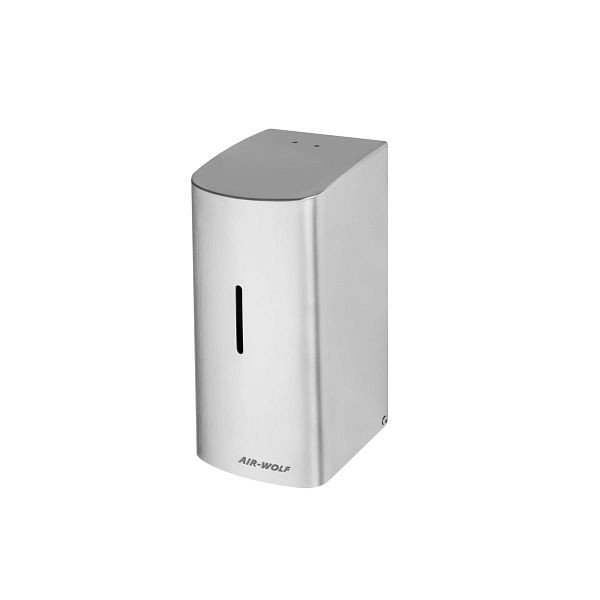 Air Wolf toiletbrilreiniger met sensor, wandmontage, geborsteld roestvrij staal, 500 ml, roestvrij staal, Alpha-serie, 60-184