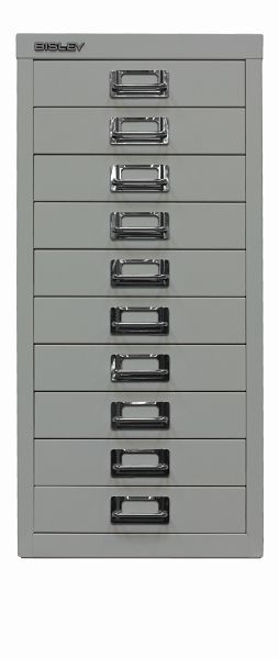 Bisley MultiDrawer ™, 29-serie, A4, 10 laden, lichtgrijs, L2910645