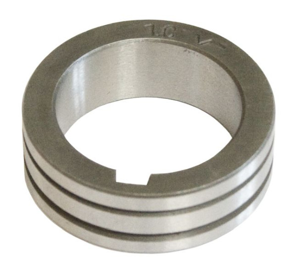 ELMAG invoerrol 1,2/1,6 mm, DMS250-400, PM272/302/301 (buiten-Ø 30mm/binnen-Ø 22mm, 10mm breed) voor aluminium, HA 'HALF ROUND GROOVE', 54726