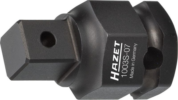 Hazet impact, adapter voor machineschroevendraaier, buitenzeskant 24 mm, massief vierkant 12,5 mm (1/2 inch), 1003S-07