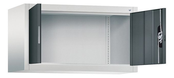 C+P bovenkast Acurado, H500xB930xD400mm, kleur: lichtgrijs / antracietgrijs, verzonken handgreep, 9264-000 S10224