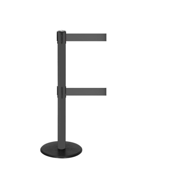 Stein HGS HGS personengeleidingssysteem -P-Line Duo-, antraciet, grijs, met magnetisch banduiteinde, bandlengte: 2 x 2,3 m, 36399-1104