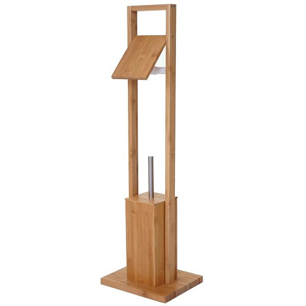 Mendler toiletrolhouder HWC-B18, toiletrolhouder toiletrolhouder toiletborstel, bamboe, 57558