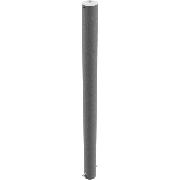 Stone HGS afzetpaal -Bollard-, stationair / om in beton te plaatsen, zonder verf, zonder ogen, ronde buis Ø 89 mm, 489