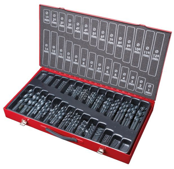 KS Tools HSS-R spiraalborenset, 230-delig, 1-13mm, 330.1650