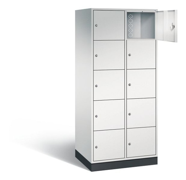 C+P XL lockerkast Intro, H1950xW820xD590mm, kleur: lichtgrijs, 8570-203 S10008