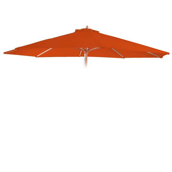 Mendler vervangende hoes voor Florida parasol, parasolhoes vervangende hoes, Ø 3m polyester 6 stutten, terracotta, 97725