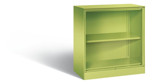 C+P bureauplank Asisto, H915xB800xD435mm, kleur: virid green, 2 niveaus, 140053-000 S10050
