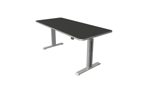 Kerkmann sta-/zittafel B 1800 x D 800 mm, zilver, elektrisch in hoogte verstelbaar van 740 - 1230 mm, antraciet/zilver, 10176313