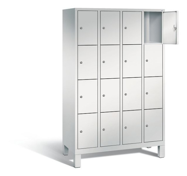 C+P lockerkast Evolo, H1850xB1190xD500mm, kleur: lichtgrijs, 48010-404 S10000