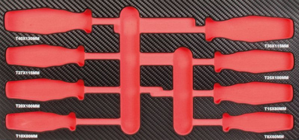 Projahn inzet leeg voor 8 interne TORX® schroevendraaiers, 5999-062E