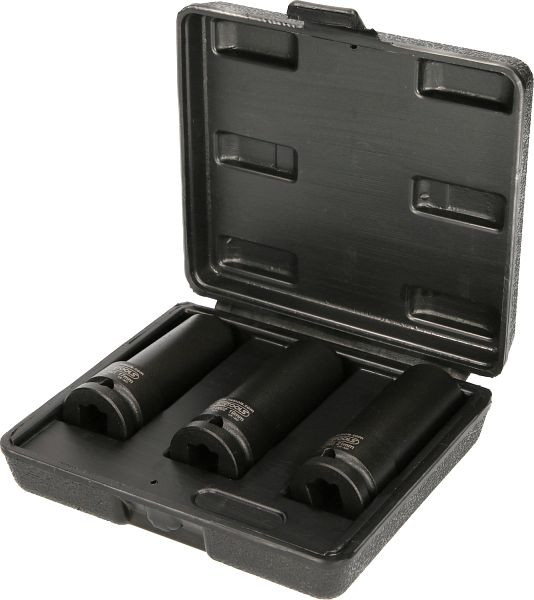 KS Tools 1/2" speciale slagdoppenset voor geschroefde spoorplaten, 3-delig, 515.0605