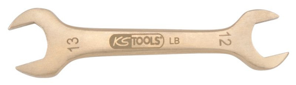 KS Tools BRONZEplus plaatstalen dubbele steeksleutel 3x3,5 mm, 963.7132