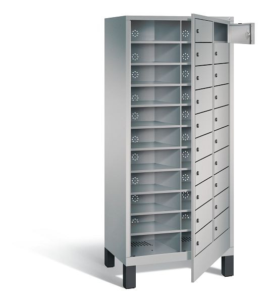 C+P wasverzamelkast Evolo, H1850xW810xD500mm, kleur: wit aluminium, 48060-210 S10065