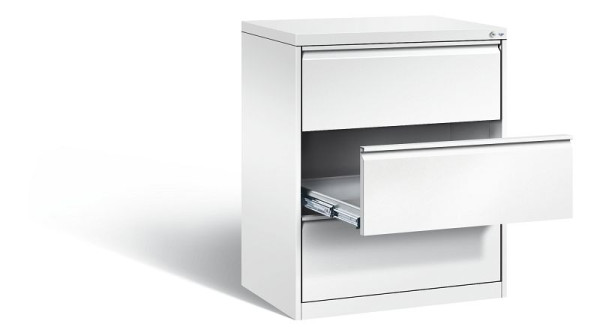 C+P archiefkast Acurado, H1045xB787xD590mm, kleur: verkeerswit, handgreep, 12923-322 S10033