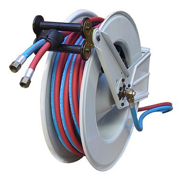 Ebinger slanghaspel OSM 510, max. 20bar, 15m - 2x9mm ID autogeen-slang (EN 559), 1.510.702
