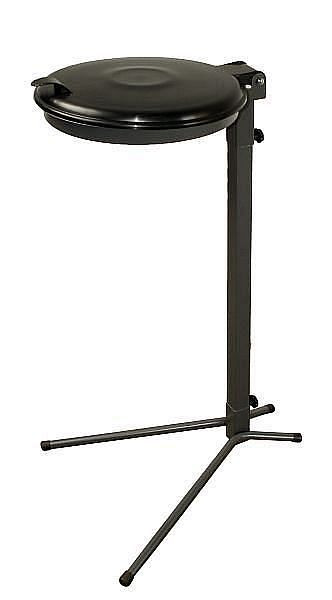 Renner vuilniszakkenstandaard 70-120 L, stationair, breedte 425 mm x diepte 525 mm x hoogte 985 mm, antraciet-ijzer mica, met zwart kunststof deksel, 8005-30