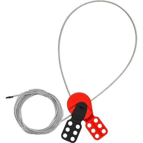 DENIOS SAFEX Universeel kabelslot, gecoate staalkabel, lengte 5 m, 311857