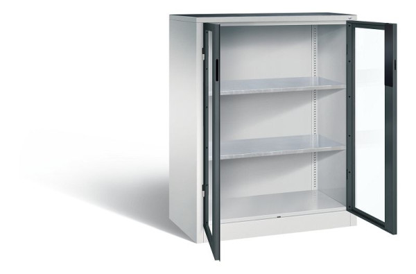C+P gereedschapskast Acurado, H1200xW930xD500mm, kleur: lichtgrijs / antracietgrijs, verzonken handgreep, 8521-0552 S10018