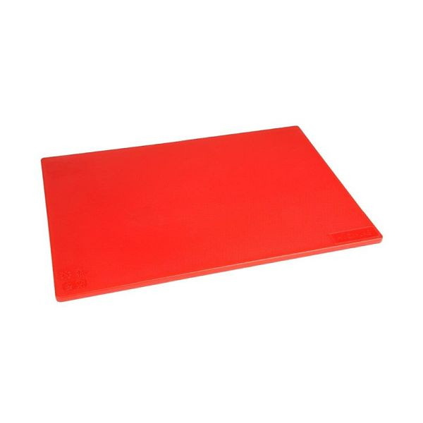 Hygiplas antibacteriële LDPE snijplank rood 450x300x10mm, HC859