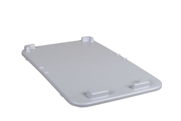 Plastipol-Scheu K 400/0 D deksel GRIJS, PP 590 mm x 380 mm, 2040D016