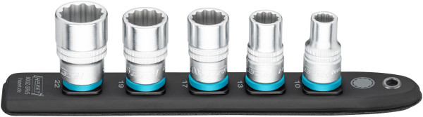 Hazet SmartRail, vierkant hol 12,5 mm (1/2 inch), uitwendig dubbel zeskant tractieprofiel, aantal gereedschappen: 5, 900Z-SR/5
