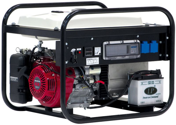 ELMAG stroomgenerator SEBS 6000W/25, met HONDA motor GX390 (semi-geluiddicht), 53136