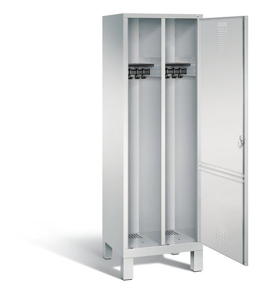 C+P zwart wit kastje Evolo, H1850xB610xD500mm, kleur: lichtgrijs, 48210-20 S10006