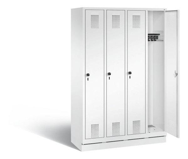 C+P Evolo locker, H1800xB1190xD500mm, kleur: verkeerswit, 48020-40 S11003
