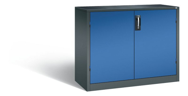 C+P gereedschapskast Acurado, H1000xB1200xD500mm, kleur: antracietgrijs / gentiaanblauw, verzonken handgreep, 8831-5035 S10198