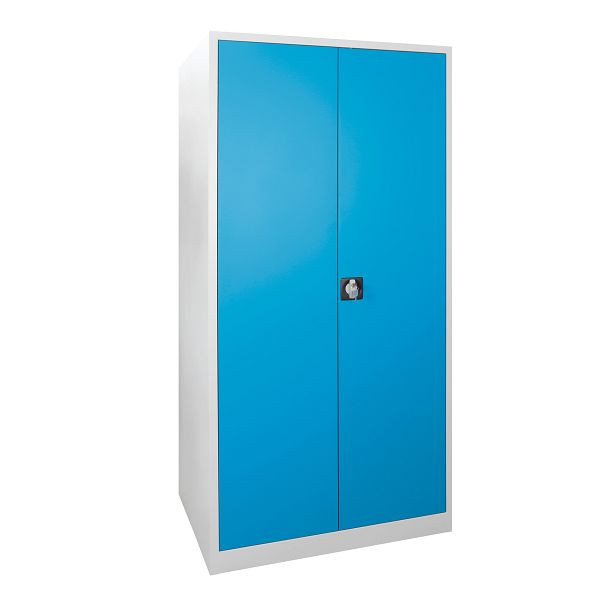 ADB draaideurkast, diepte 600 mm, RAL7035/5012, lichtblauw, 40753