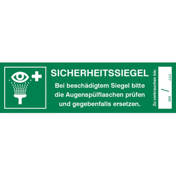 Stone HGS veiligheidszegel voor oogspoelstations op vel, 5 stuks, 30.c9030