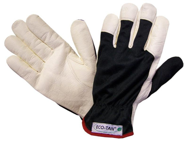 Hase Safety DRIVER ECO-TAN®, Montagehandschuhe, Ziegennappa, Größe: 8, VE: 10 Paar, 6522027-8
