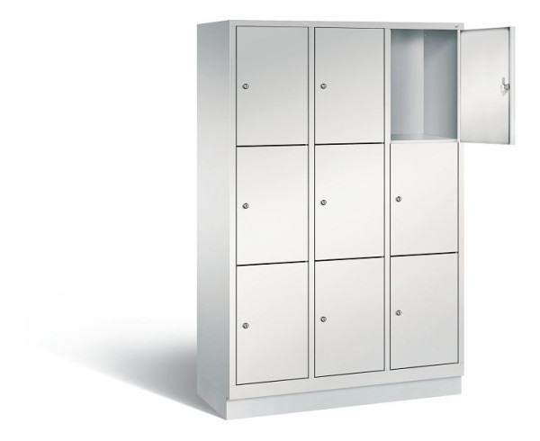 C+P lockerkast Evolo, H1800xB1200xD500mm, kleur: lichtgrijs, 48020-323 S10008