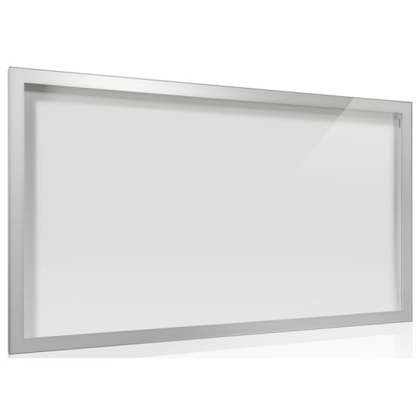 Stone HGS vitrine -Infomedia CL- met veiligheidsslot, groen, zilver geanodiseerd, 330mm/310mm, passepartout gelakt in RAL-kleur naar keuze, afmetingen (B x H): 2150 x 1240 mm, 21138-01042