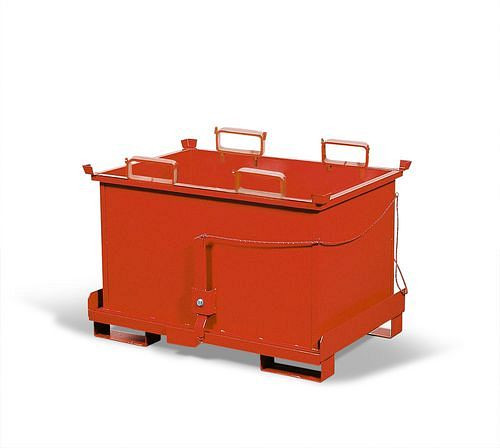 DENIOS klapbodembak Classic voor frites, 1000 kg laadvermogen, 164-889