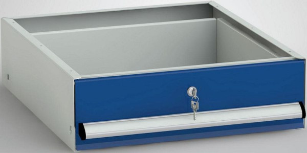 KLW metalen lade met ophangframe, fronthoogte 150 mm, afsluitbaar, ES-BEA-150ES