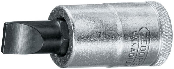 GEDORE 8x1,2 schroevendraaierbit 1/2'' voor gleufschroeven, 6656060