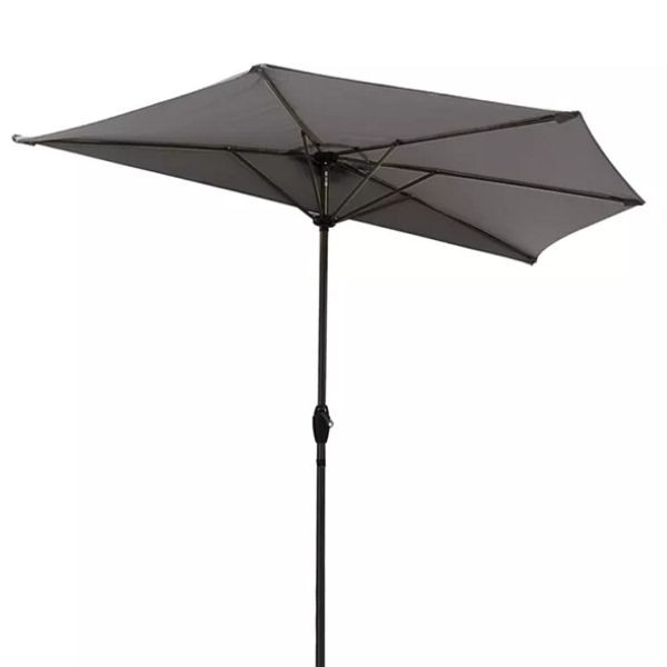 Sekey 270cm halve parasol, UV50+, kleur: grijs, 39927074