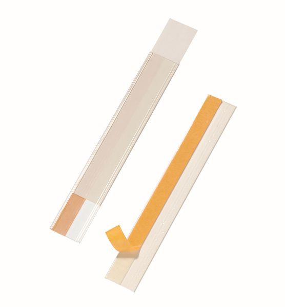 DURABLE zelfklevende scannerrail SCANFIX® 40, 200 x 40 mm, transparant, verpakking van 50, 802519