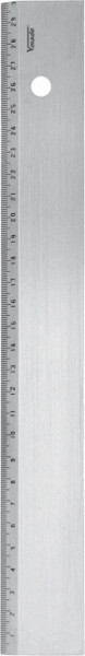 Vogel Germany werkliniaal, met schuine rand, met mm schaalverdeling, 500 mm, 40 x 5 mm, 1794300050