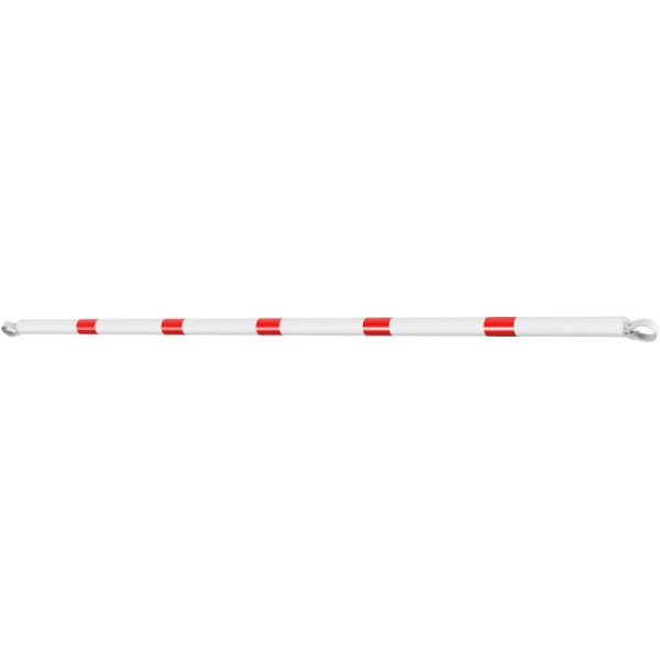 Stein HGS HGS verkeersbeschermingsroostersysteem Ø 60 mm, kruisbuis, roostermaat 2650 mm, lengte 2500 mm, incl. aluminium klemmen, wit (dwarsbalk met rode reflecterende strepen), 419.625-b