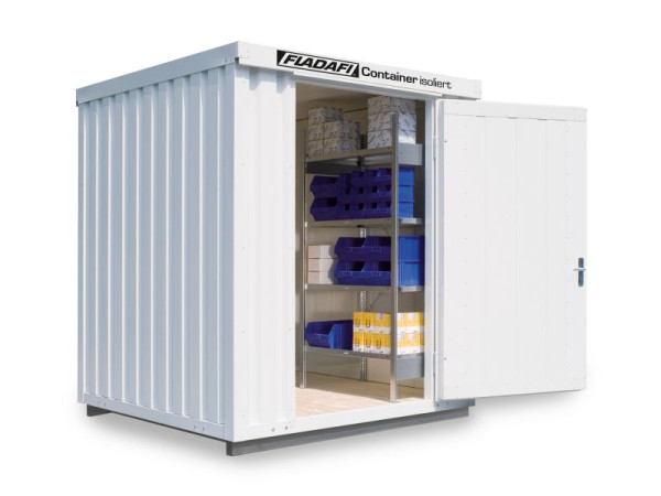 FLADAFI IC 1200 materiaalcontainer, geïsoleerd, met geïsoleerde vloer, 2.100 x 2.170 x 2.500 mm
